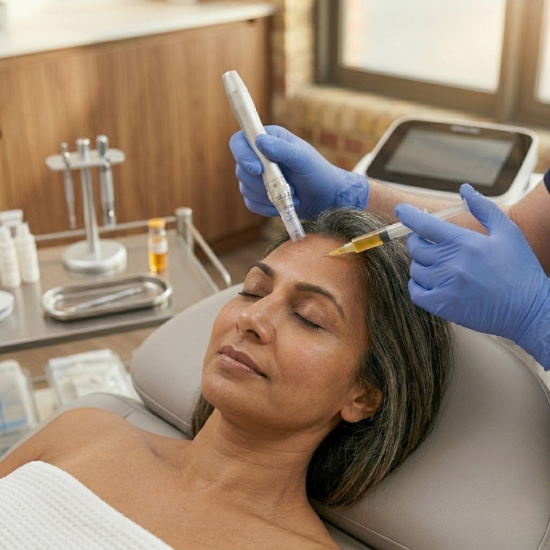Microneedling with Platelet-Rich Plasma