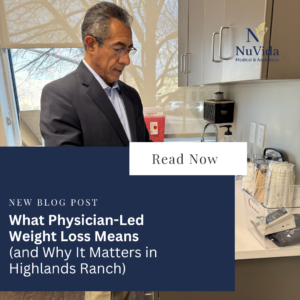 Physician reviewing personalized weight loss plan with patient in Highlands Ranch clinic